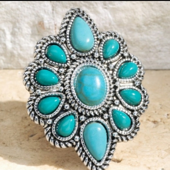 Boho Western adjustable Navajo Ring - Picture 2 of 9